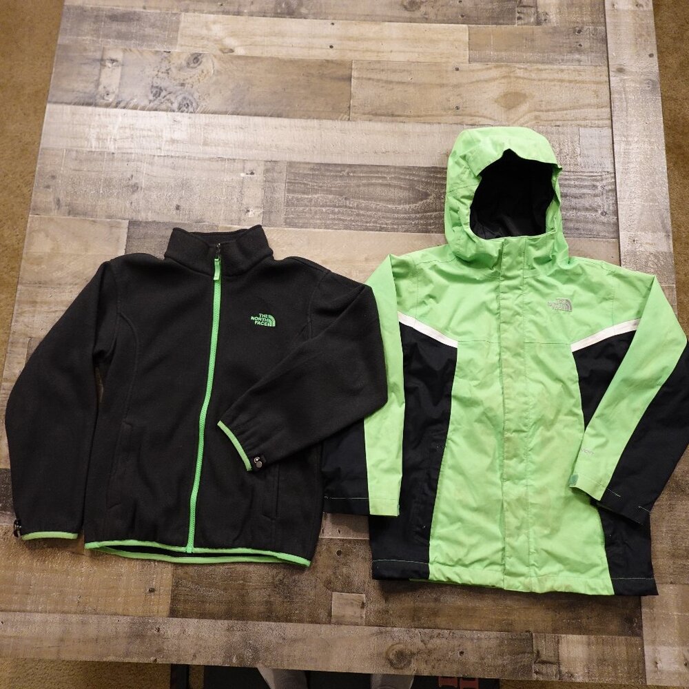 The North Face Boys’ Nimbo Triclimate 3-in-1 Jacket Size M (10/12) Green/Black